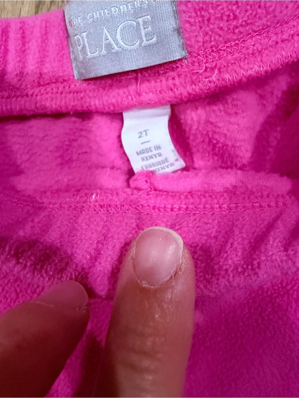 The Children’s Place toddler girl warm pink fleece flare pants